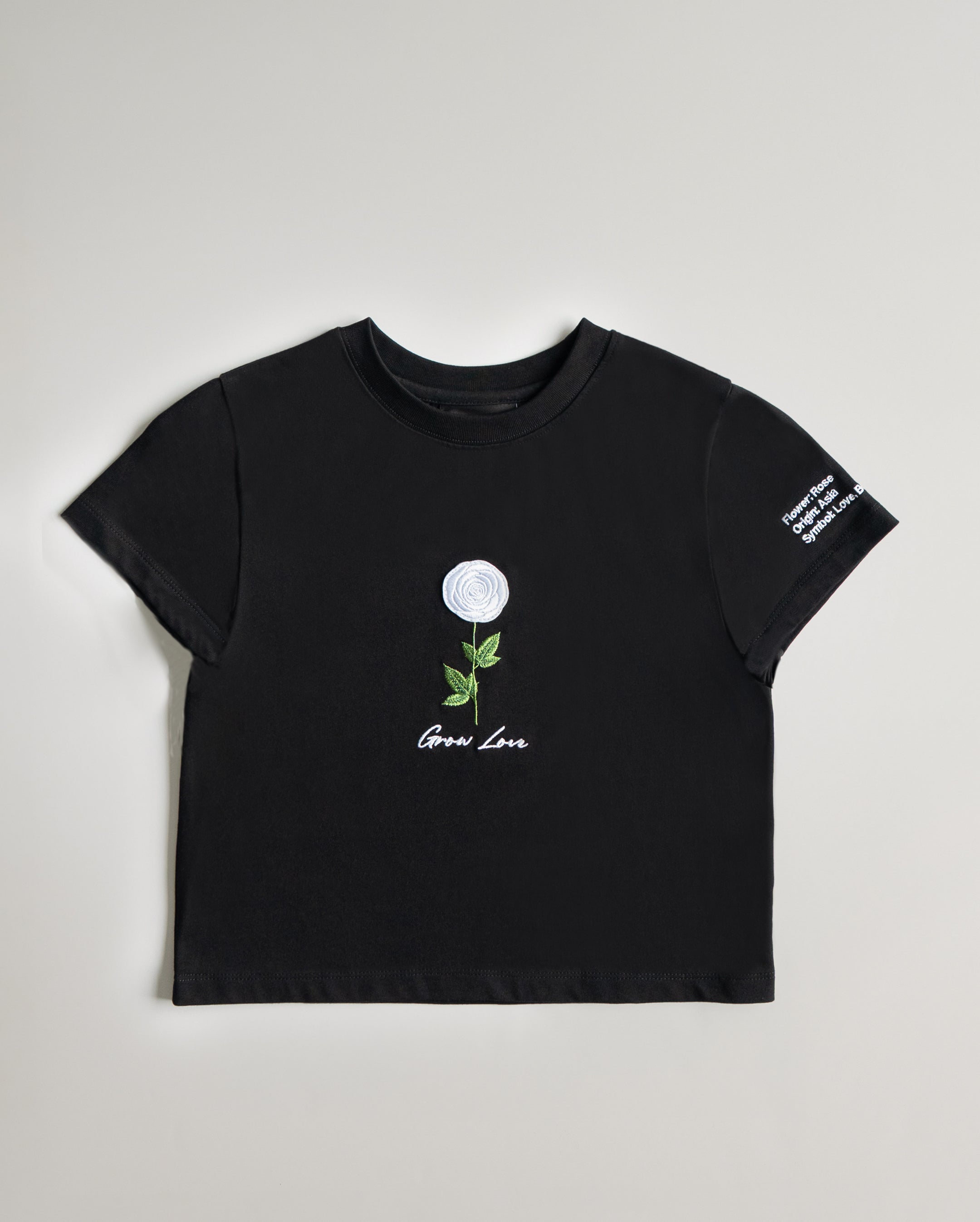 Black Short Tee – Below the Bloom