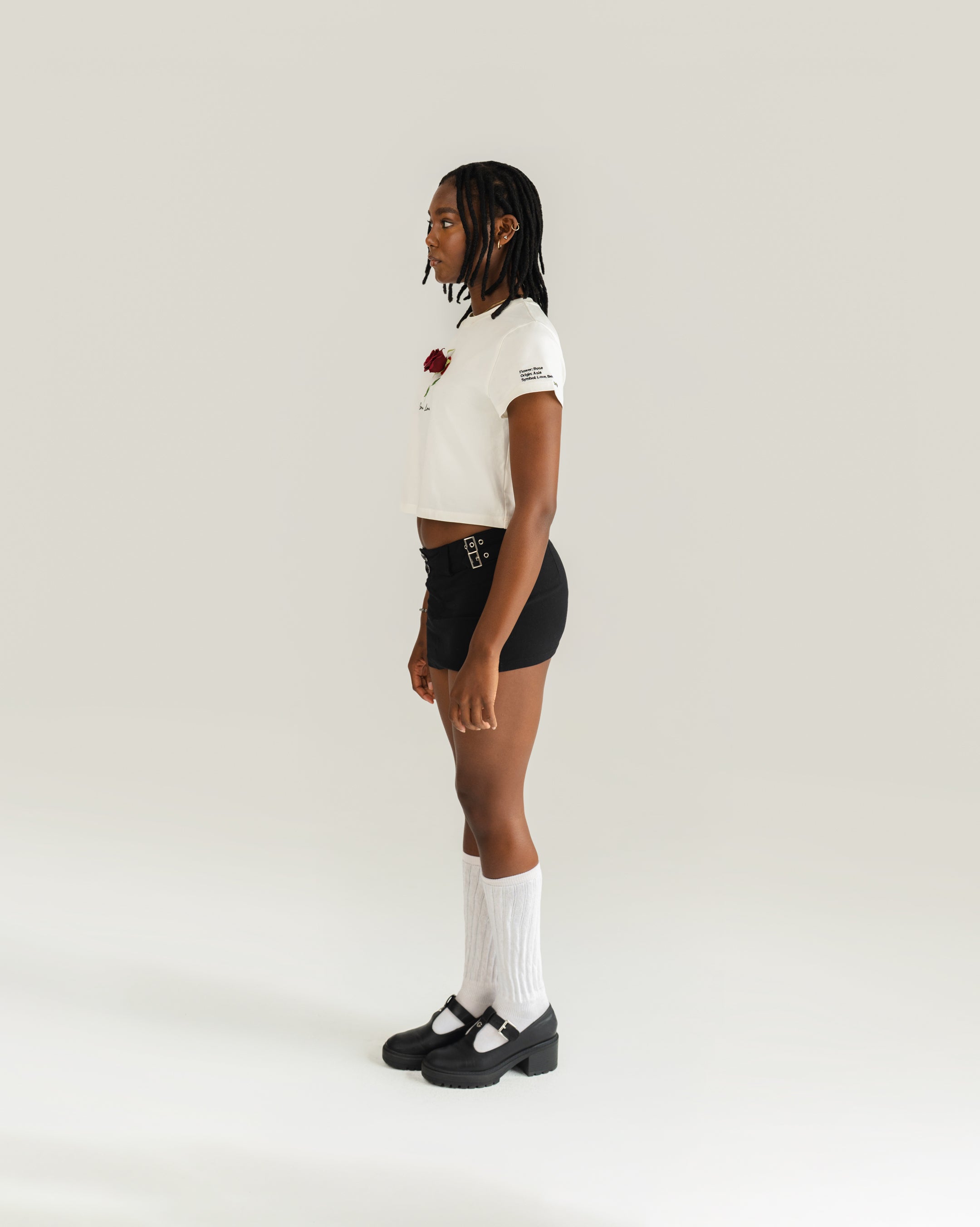 Off White Short Tee – Below the Bloom