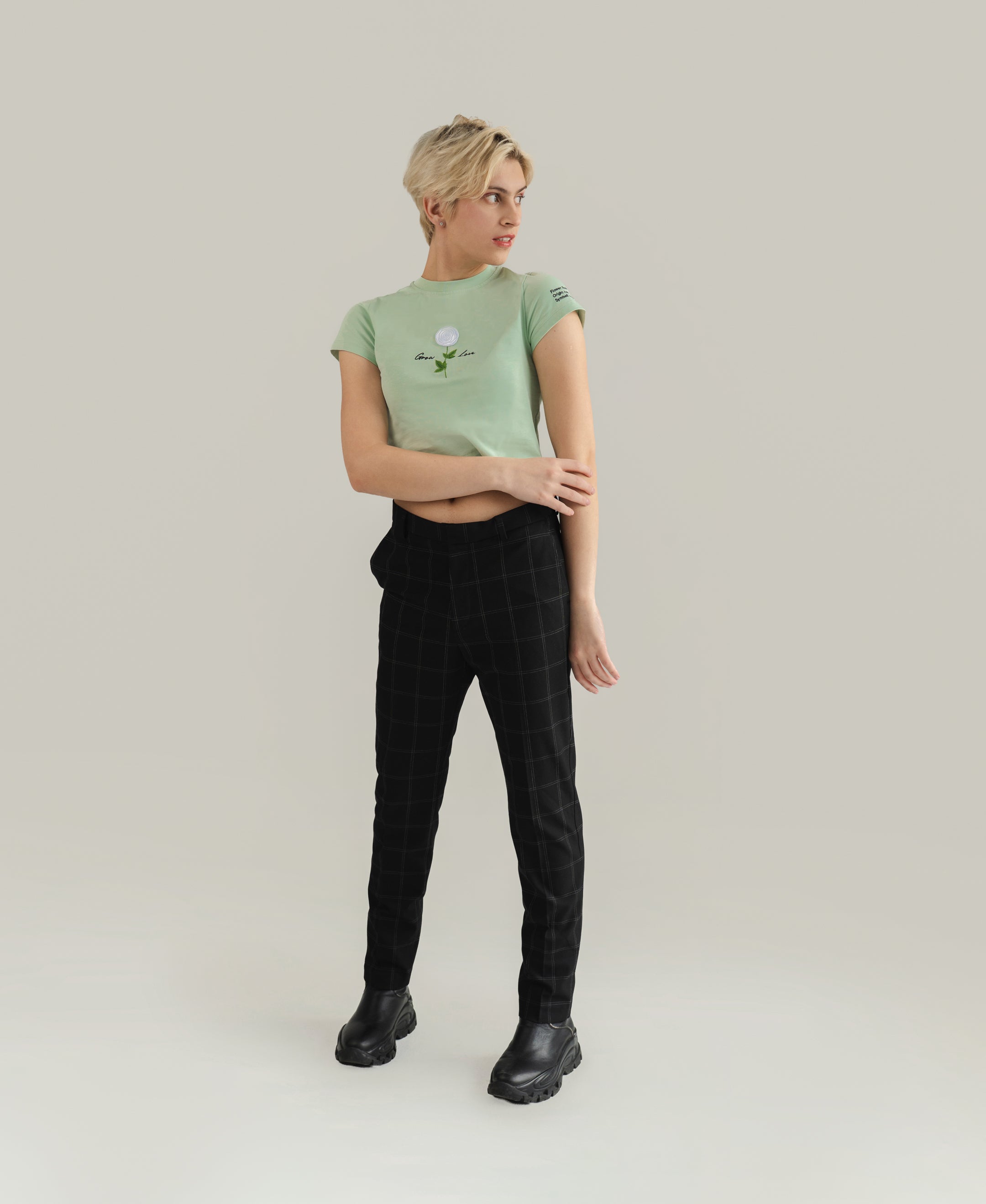 Sage Green Short Tee – In Between Bloom