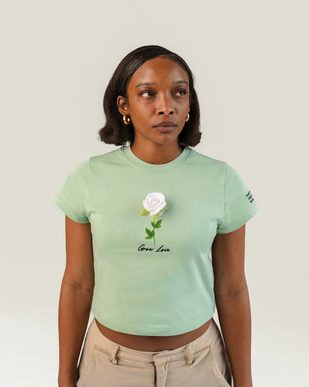 Sage Green Short Tee – Below the Bloom